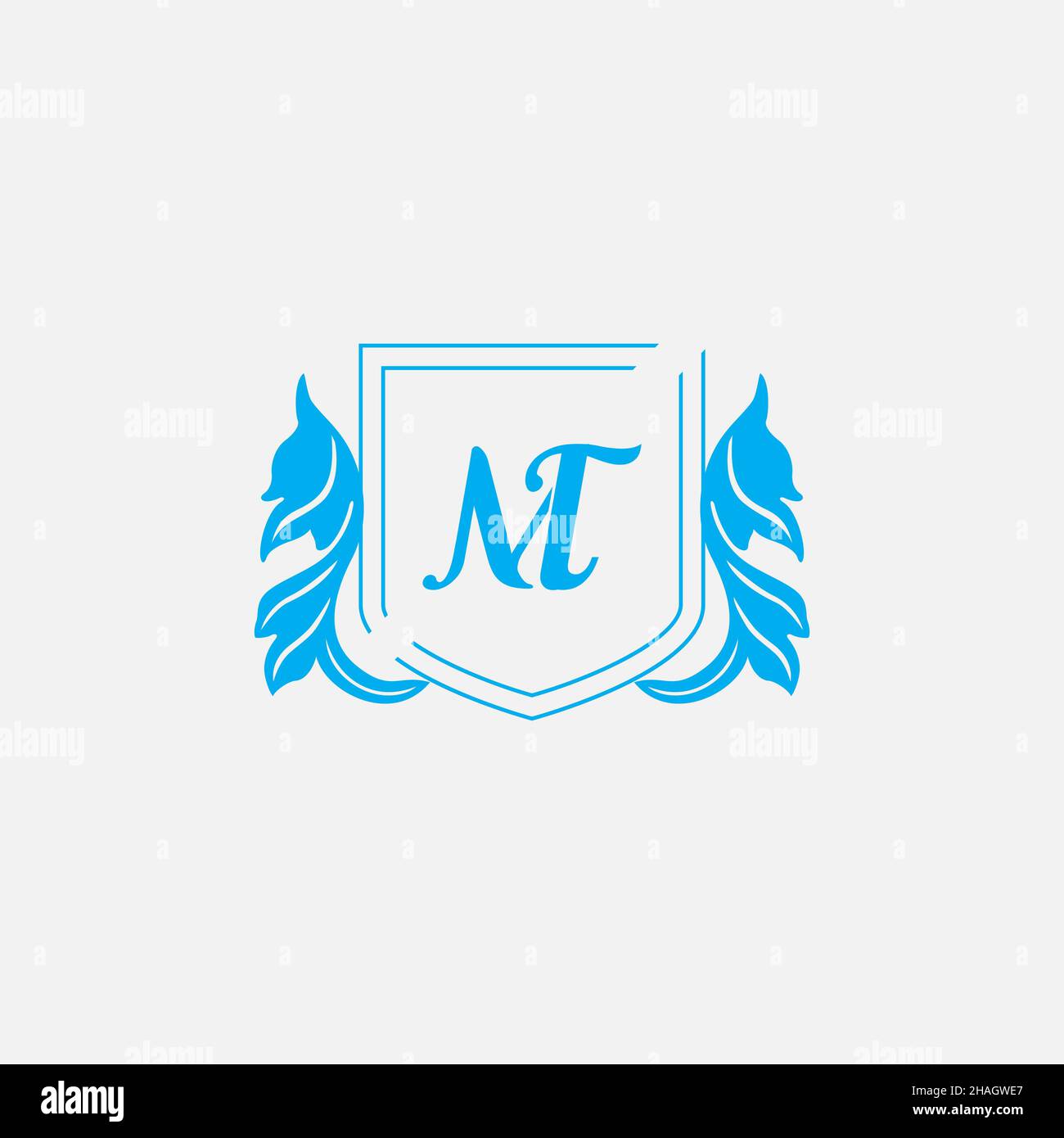 Creative Professional Trendy Letter MT TM Logo Design Stock Photo - Alamy