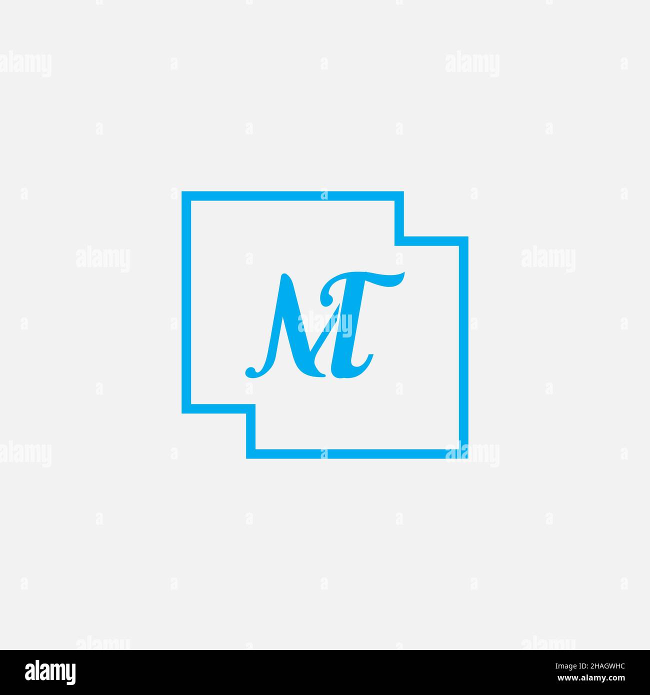 Creative Professional Trendy Letter MT TM Logo Design Stock Photo - Alamy