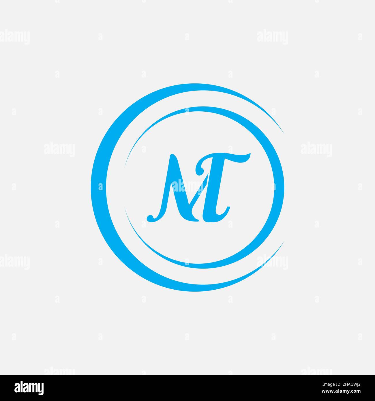Creative Professional Trendy Letter MT TM Logo Design Stock Photo - Alamy