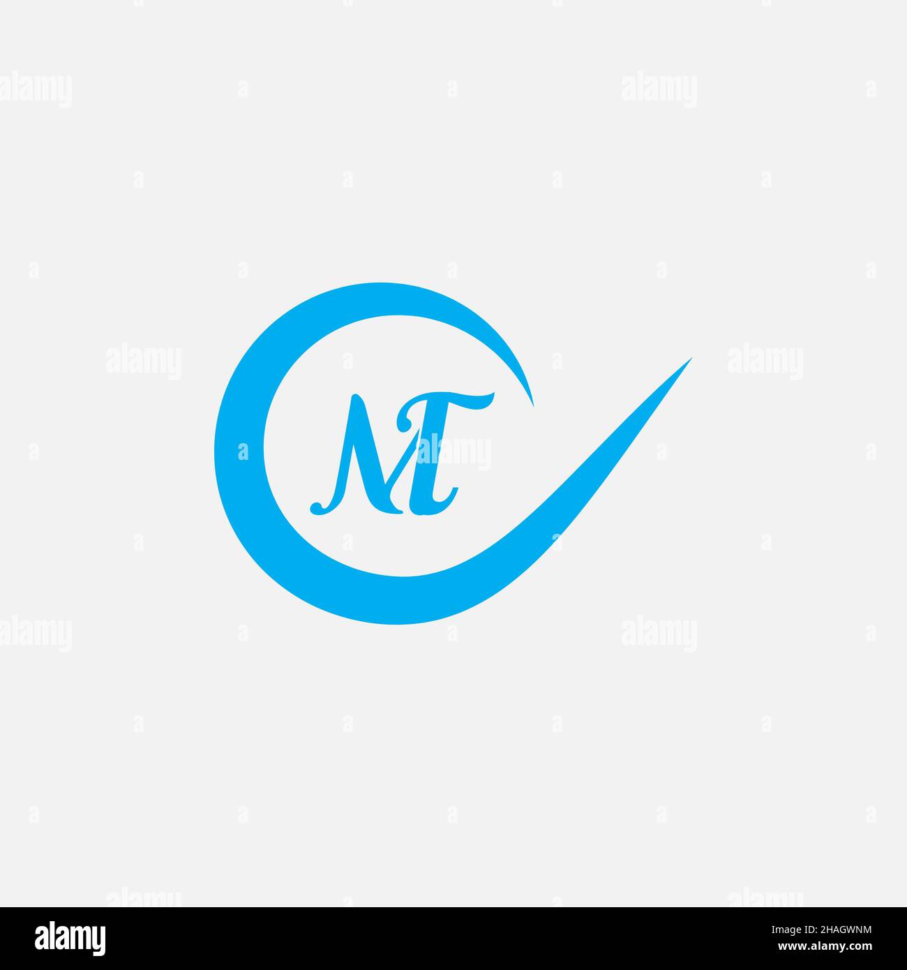 Creative Professional Trendy Letter MT TM Logo Design Stock Photo - Alamy