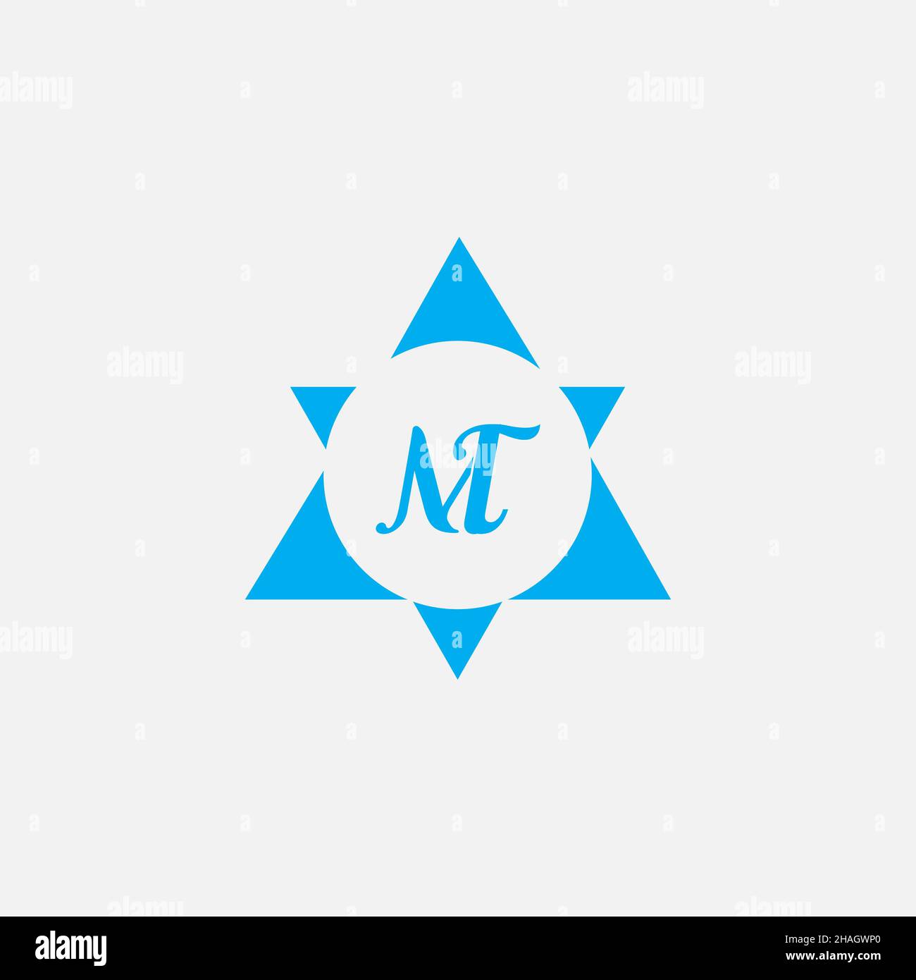 Creative Professional Trendy Letter MT TM Logo Design Stock Photo - Alamy