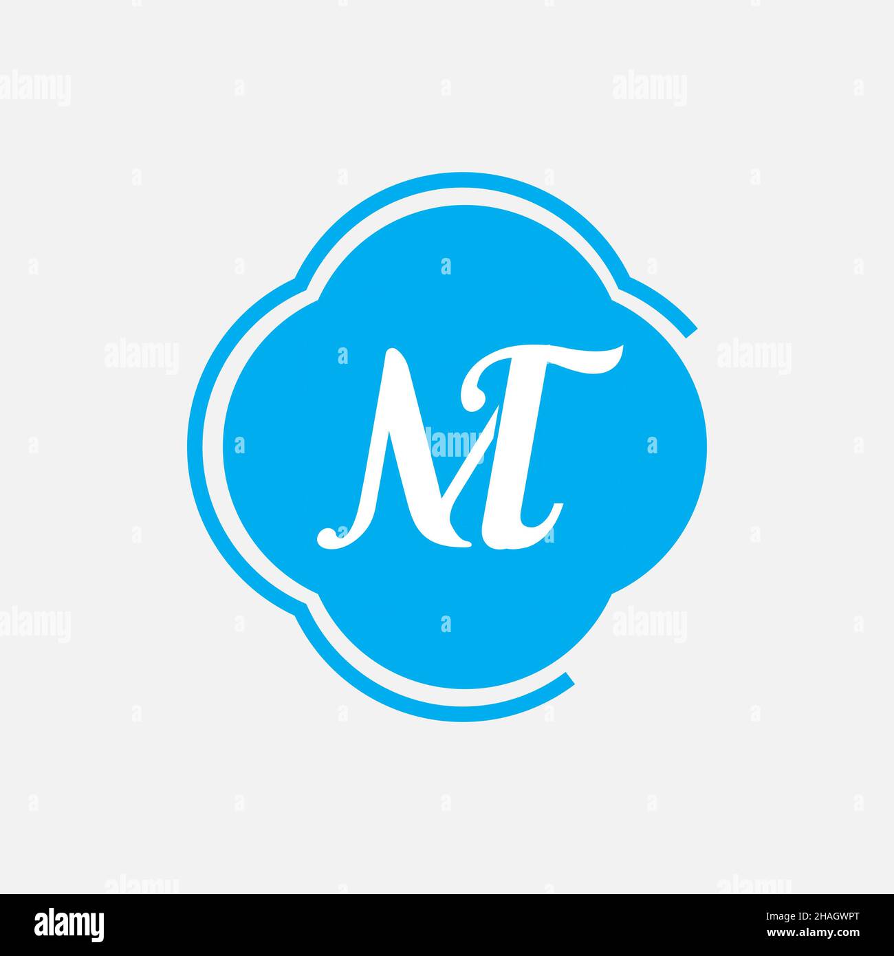 Creative Professional Trendy Letter MT TM Logo Design Stock Photo - Alamy