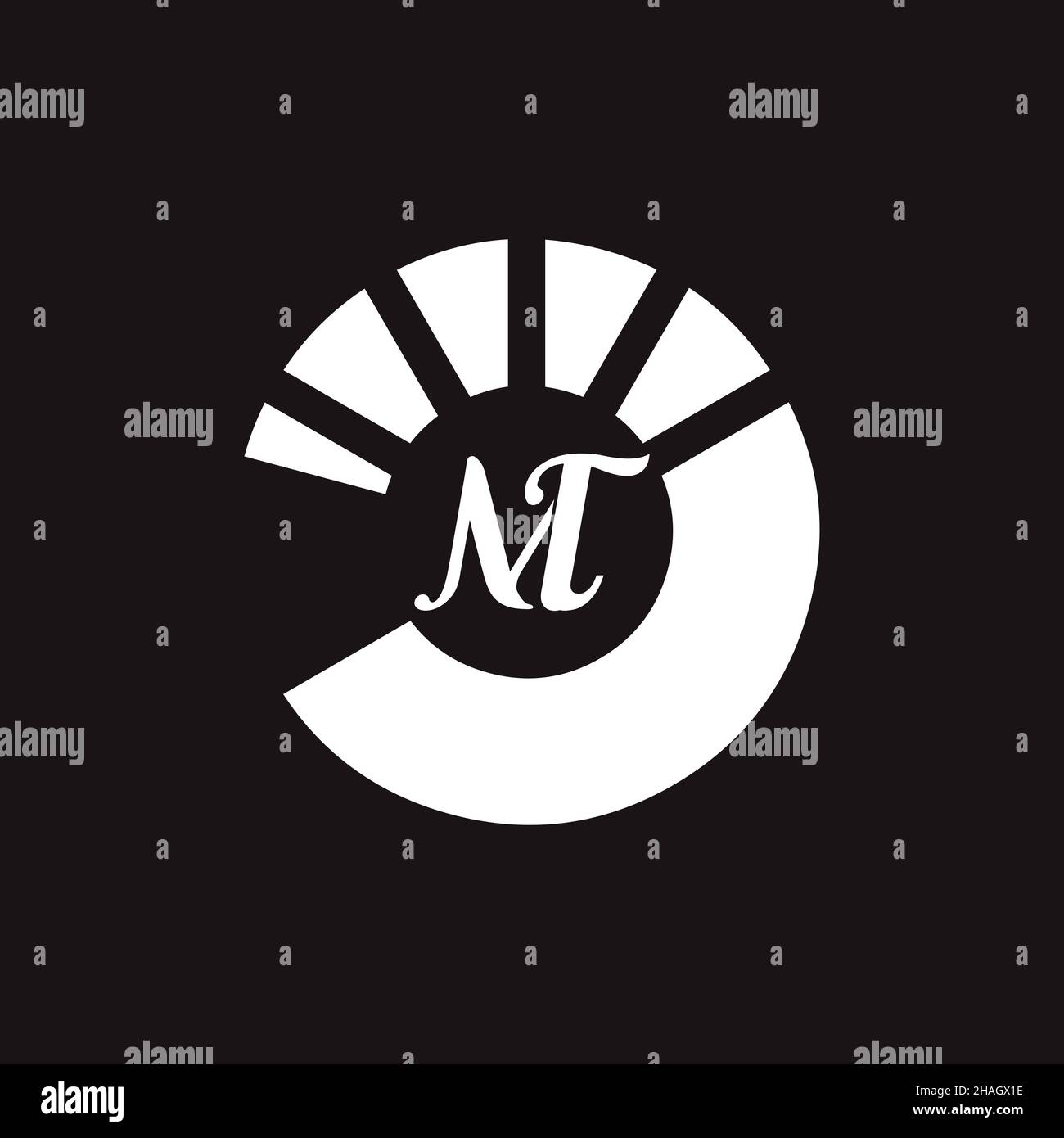 Creative Professional Trendy Letter MT TM Logo Design Stock Photo - Alamy