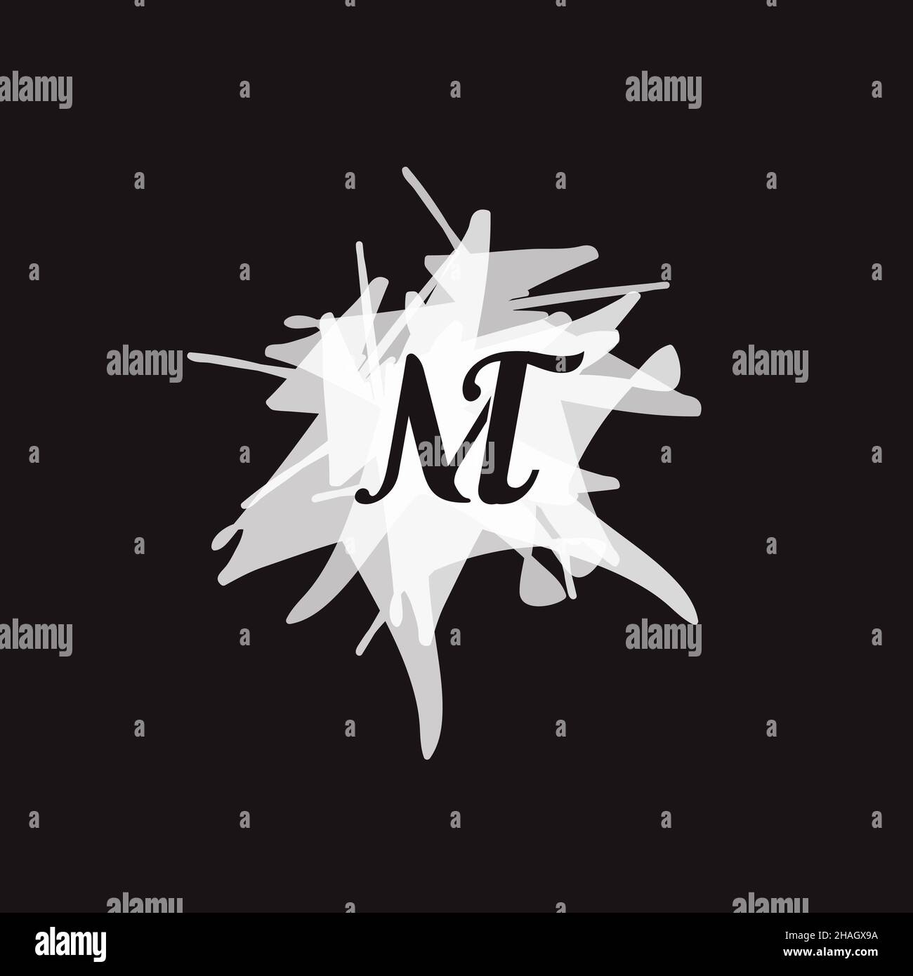Creative Professional Trendy Letter MT TM Logo Design Stock Photo - Alamy