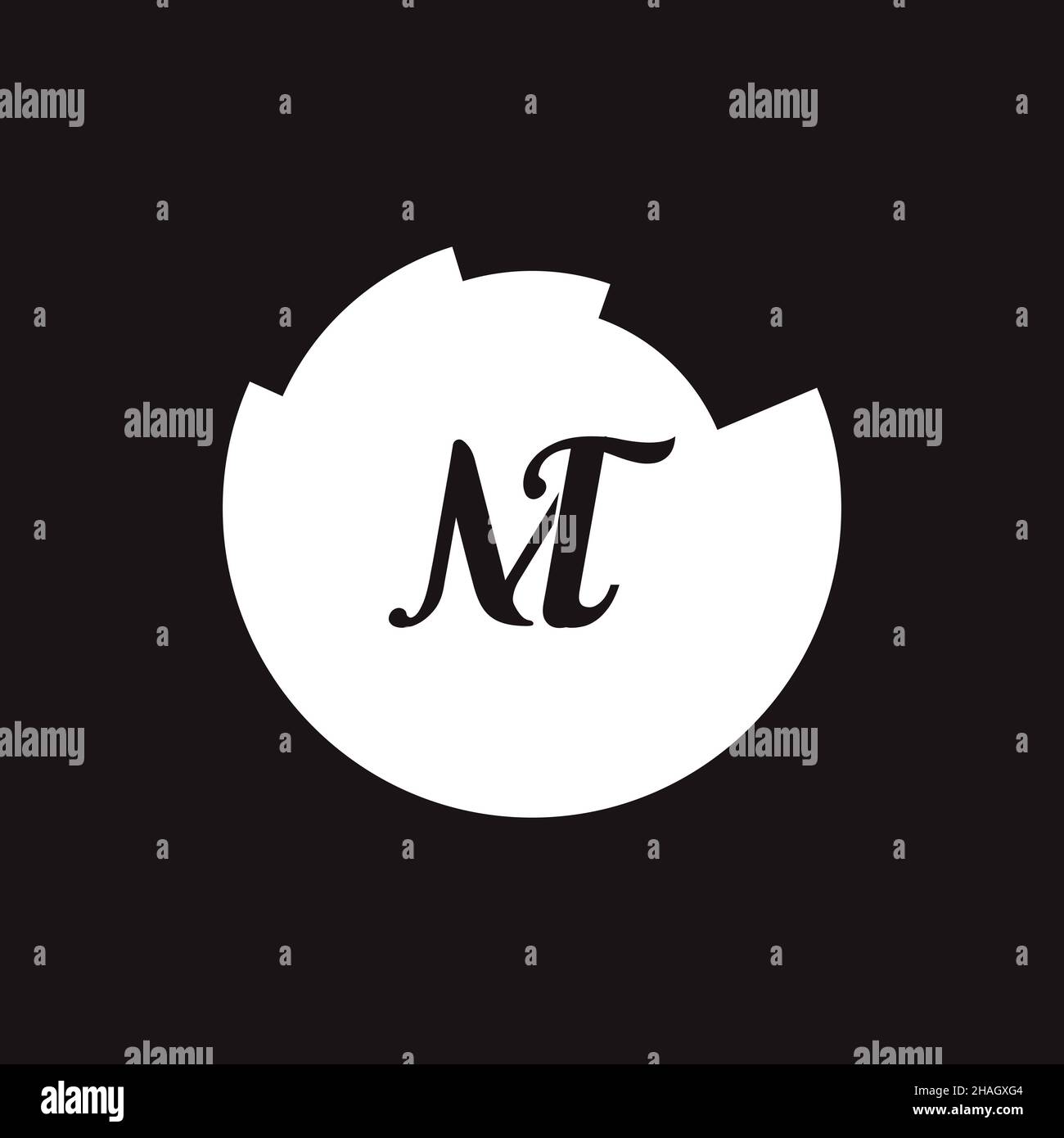 Creative Professional Trendy Letter MT TM Logo Design Stock Photo - Alamy