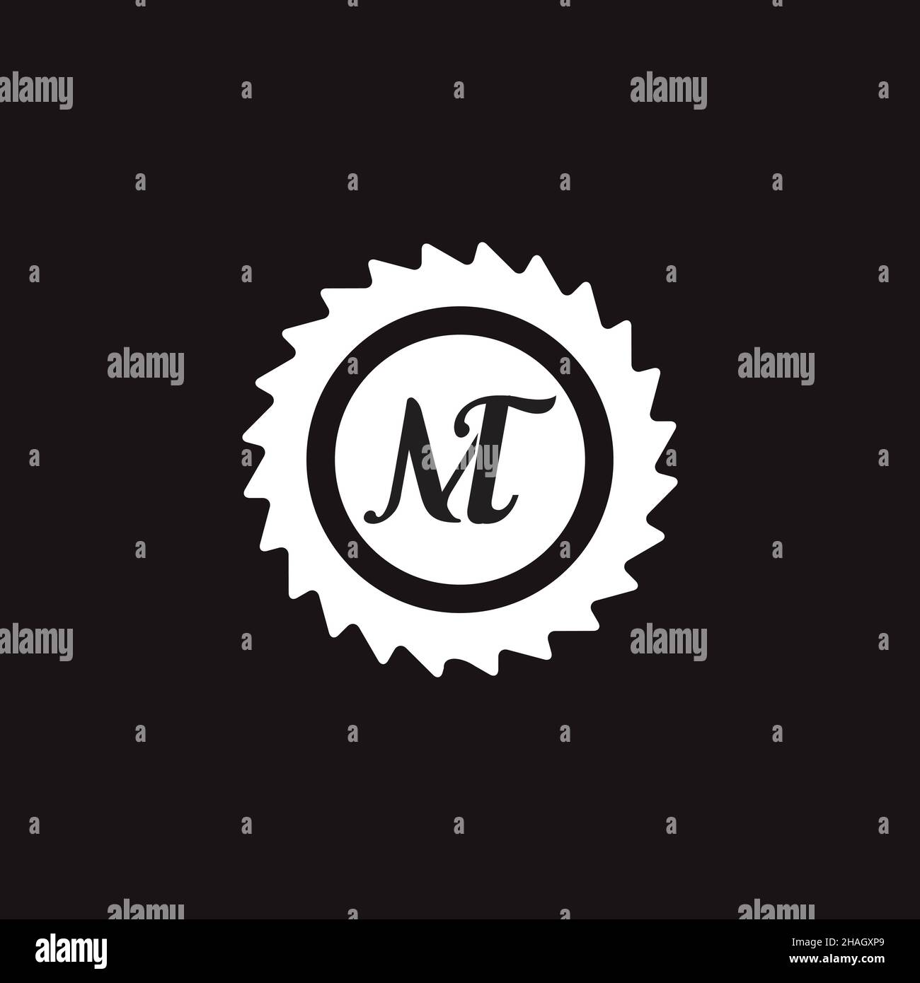 Creative Professional Trendy Letter MT TM Logo Design Stock Photo - Alamy
