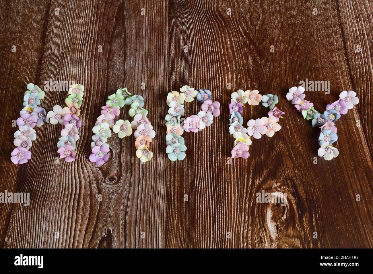 Happy word hi-res stock photography and images - Alamy