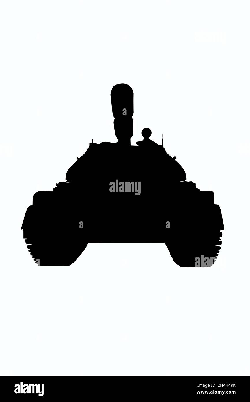 Military tank silhouette hi-res stock photography and images - Alamy