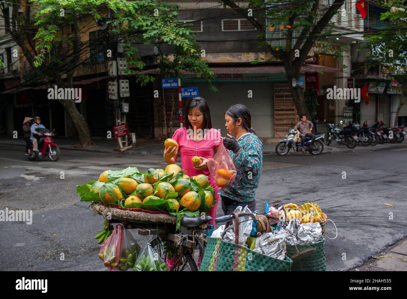Street food Street vendors in Hanoi are an idyllic, rustic beauty