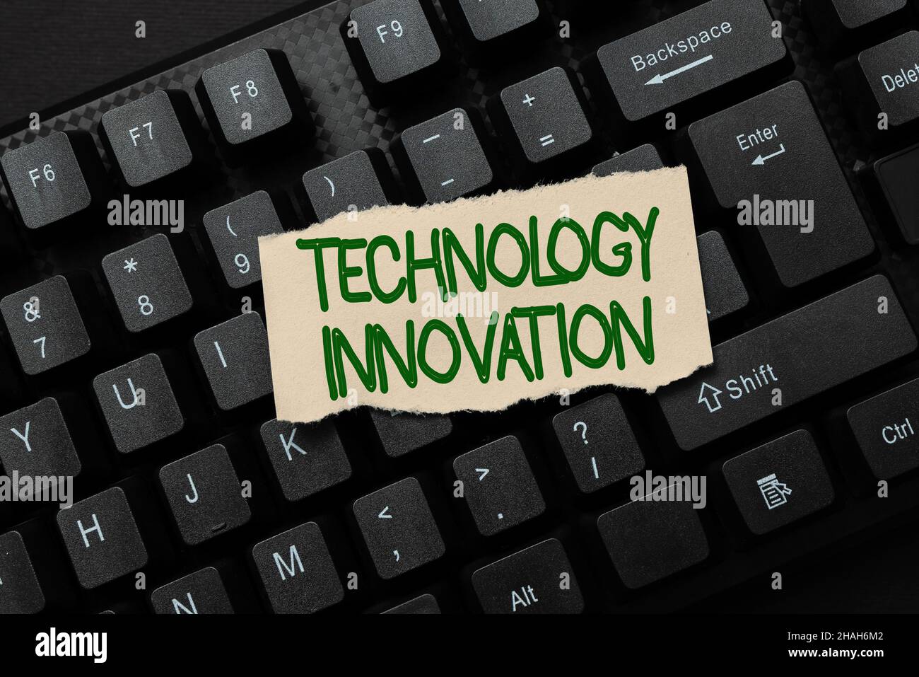 Sign displaying Technology Innovation. Internet Concept advanced net ...