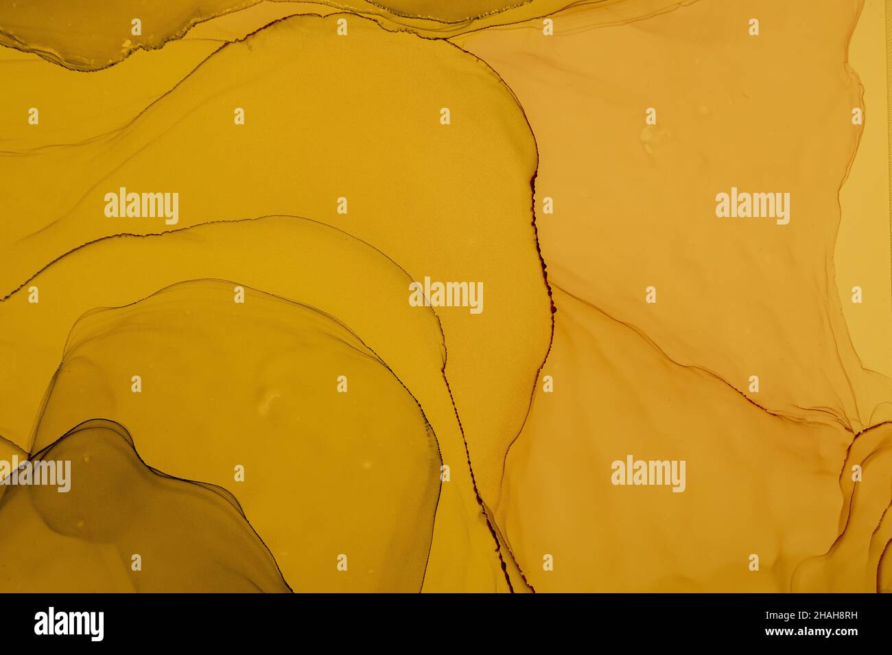 Gold Fluid Art. Abstract Liquid Illustration Stock Photo - Alamy