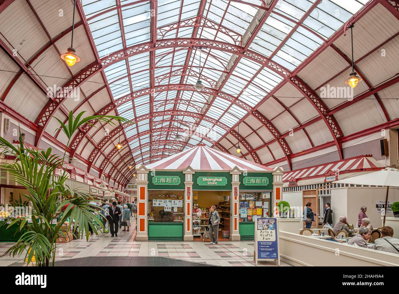 Inside Grainger Market in Newcastle upon Tyne, North England Stock Photo