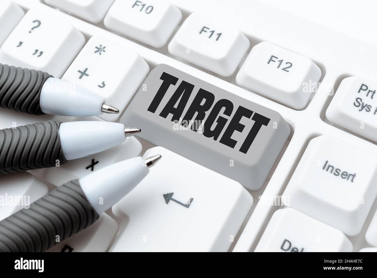 Writing displaying text Target. Word for person object or place ...