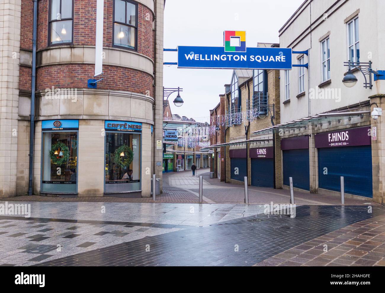 Wellington Square shopping precinct in StocktononTees, England, UK