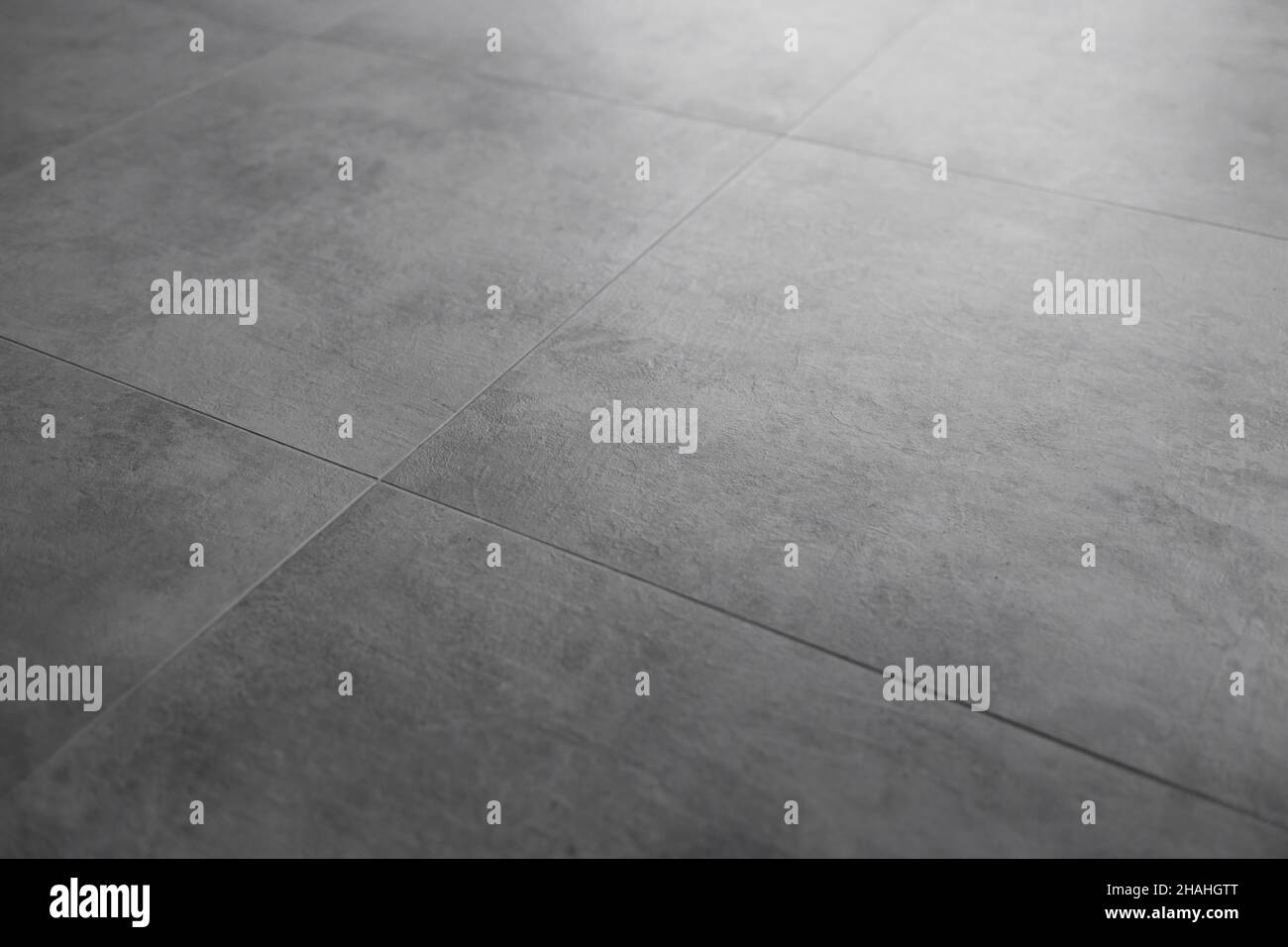 Gray granite tiles on the floor Stock Photo