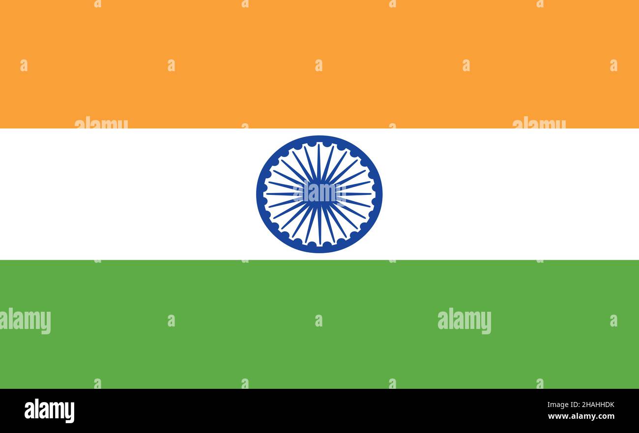 Vector illustration of the flag of India Stock Vector Image & Art - Alamy