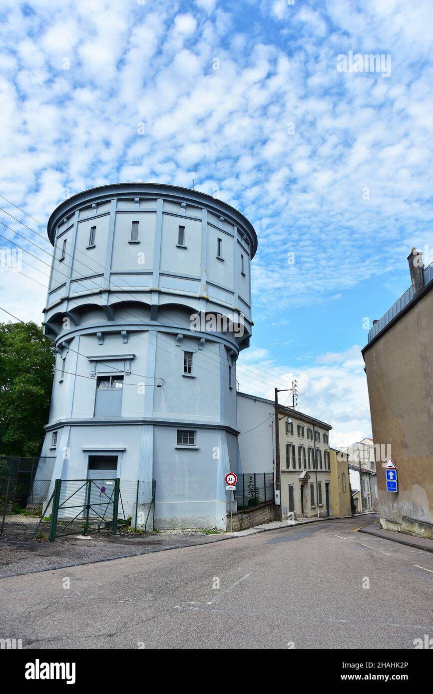 Water tower in Verdun Stock Photo