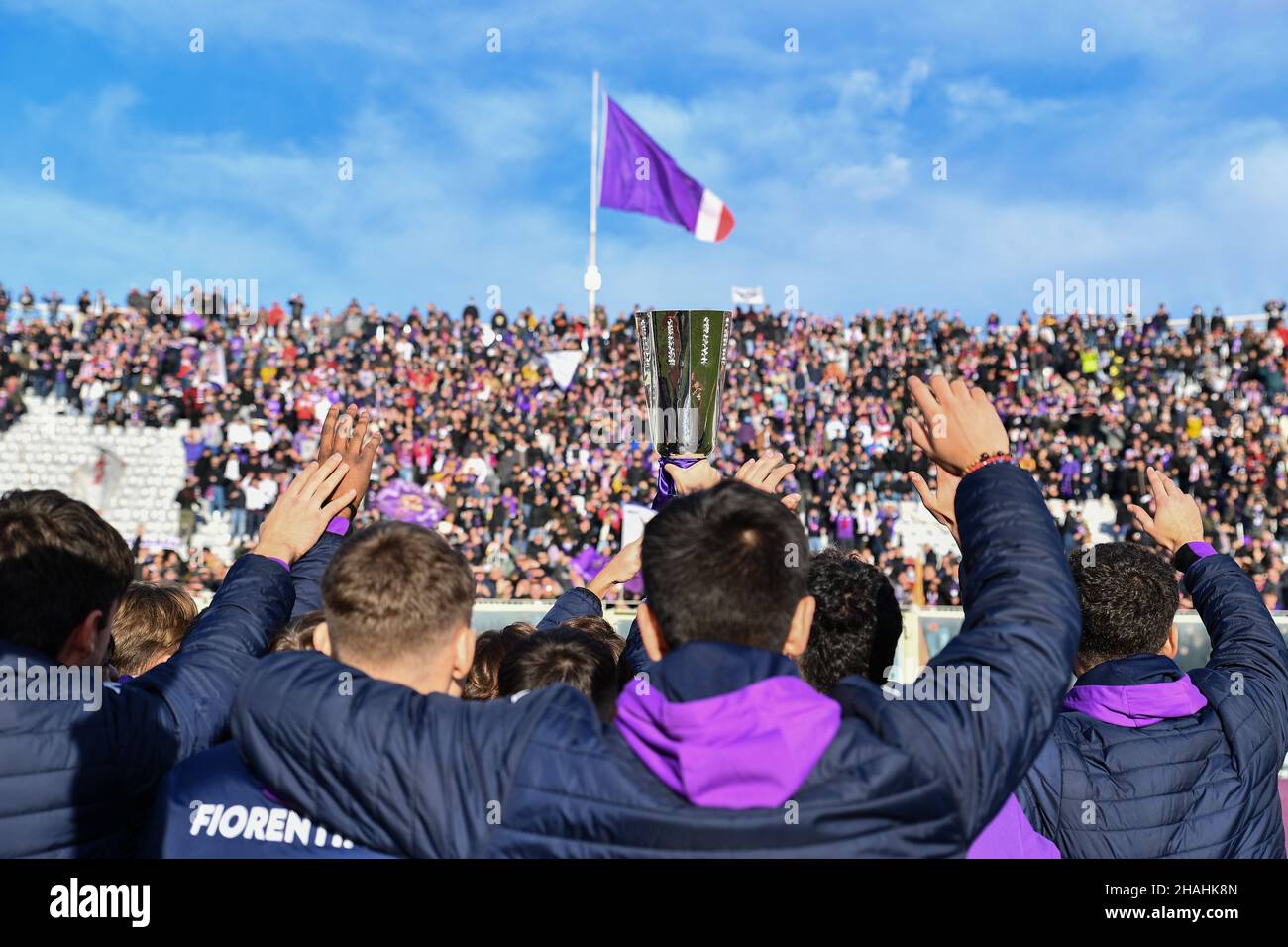 Florence, Italy. 11th Dec, 2021. Supercoppa Primavera during ACF Fiorentina vs US Salernitana, italian soccer Serie A match in Florence, Italy, December 11 2021 Credit: Independent Photo Agency/Alamy Live News Stock Photo
