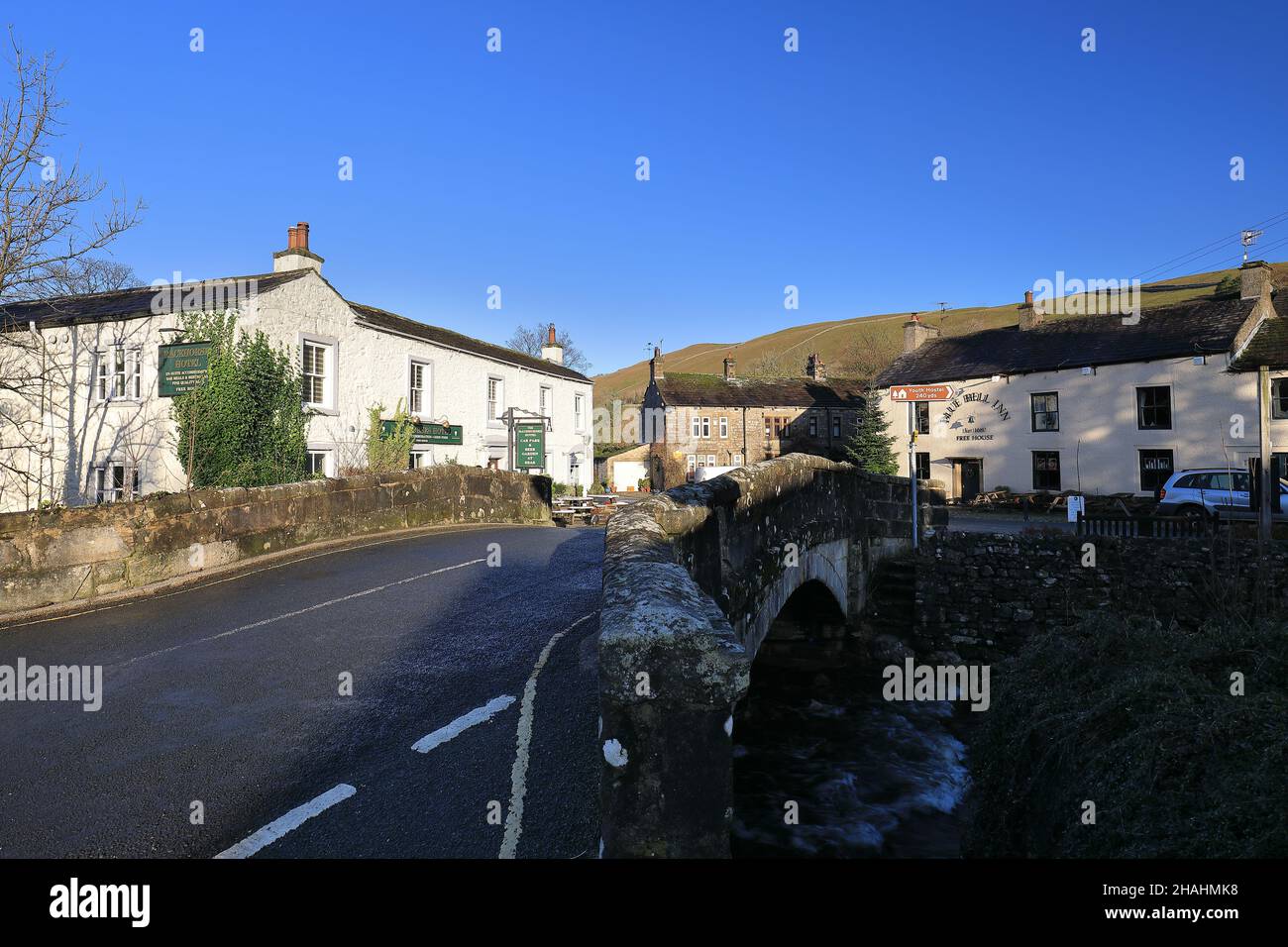 Homes and buildings in the village of Kettlewell, UpperWarfedale