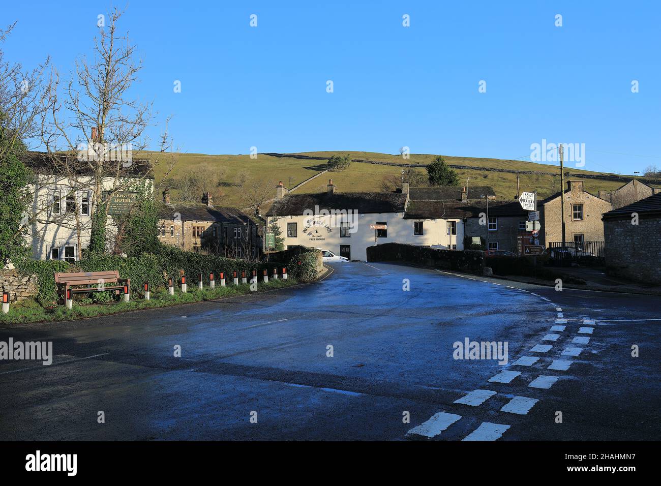 Homes and buildings in the village of Kettlewell, UpperWarfedale