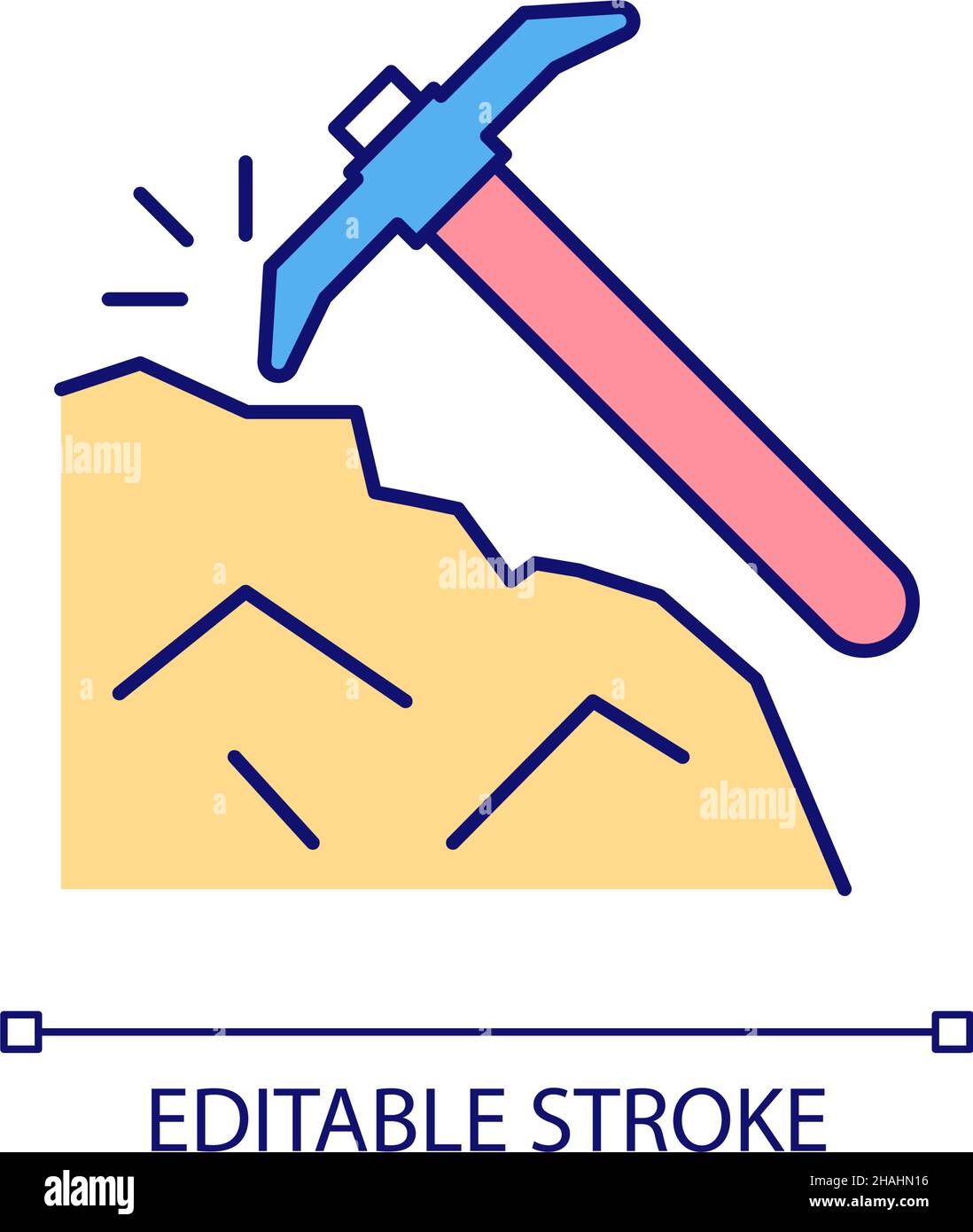 Mineral resources mining RGB color icon Stock Vector Image & Art - Alamy