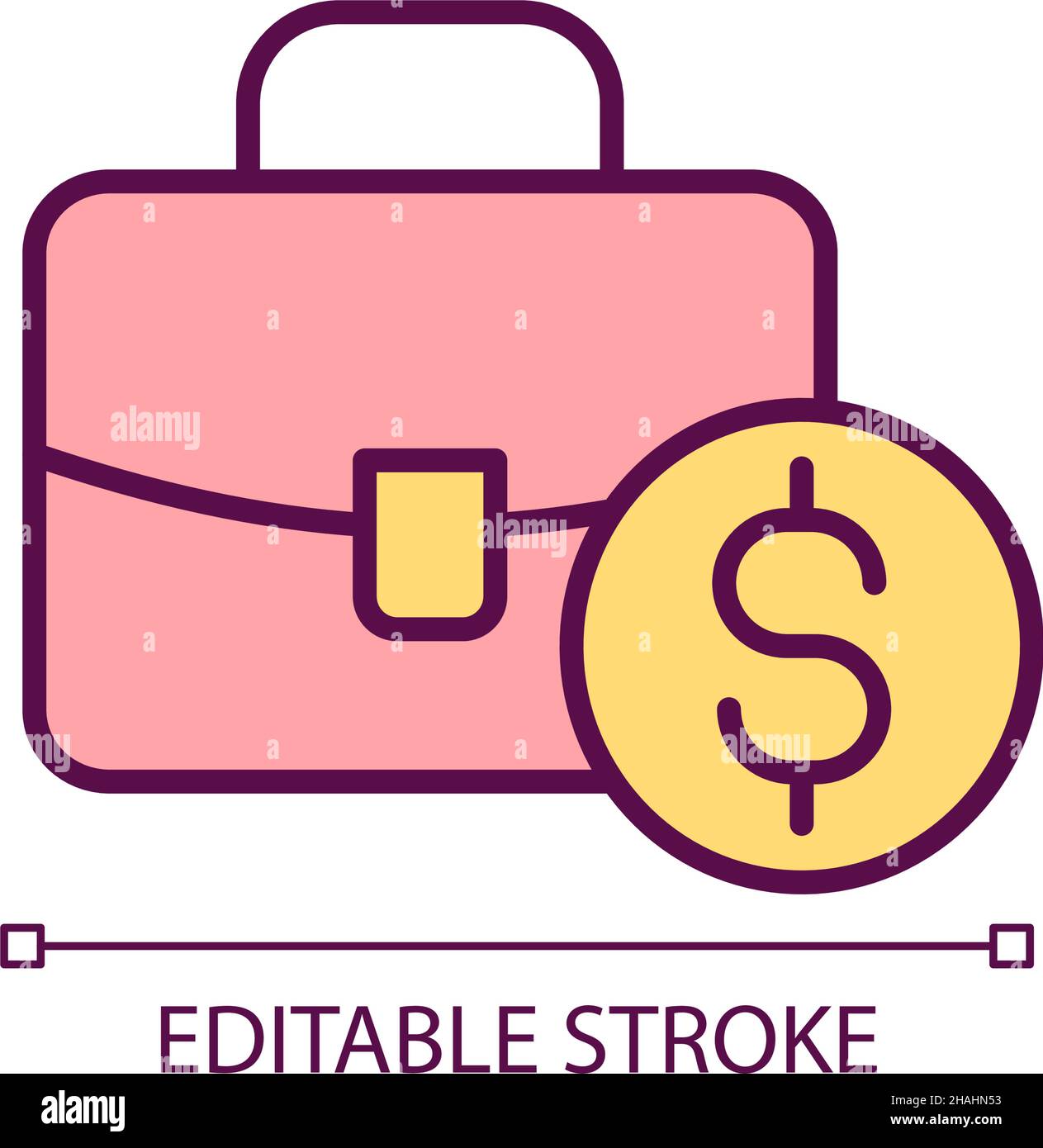 Emergency fund RGB color icon Stock Vector