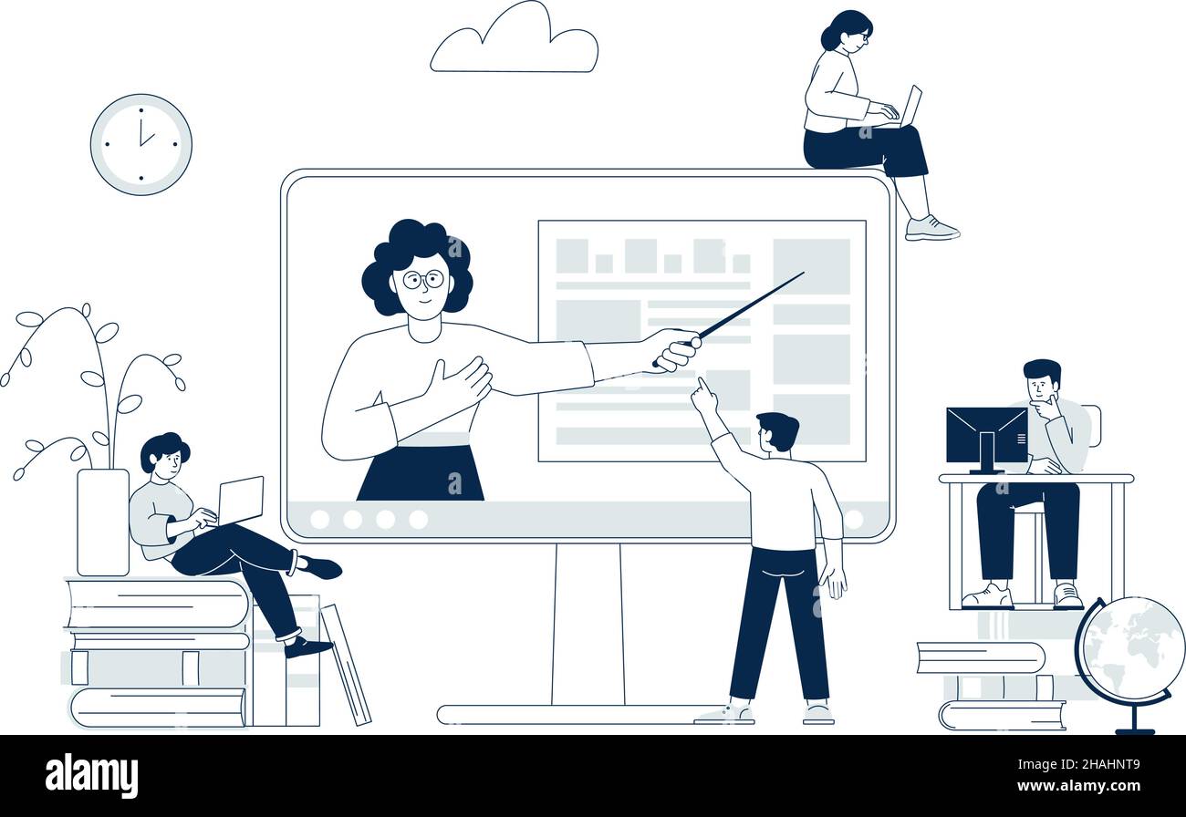 Group lessons Cut Out Stock Images & Pictures - Alamy