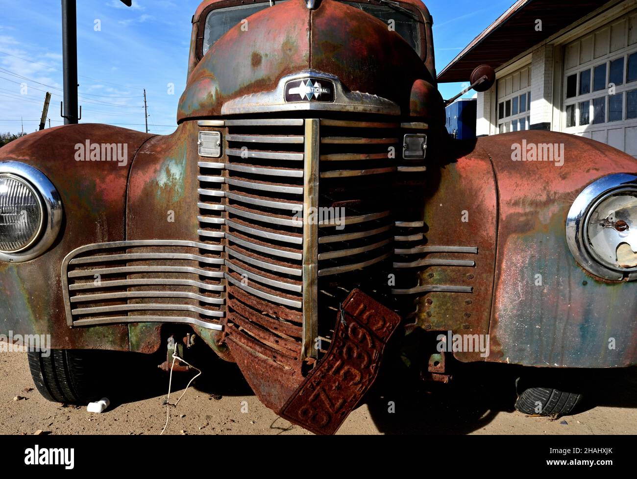 Old International Pickup Truck Texas Stock Photo - Alamy