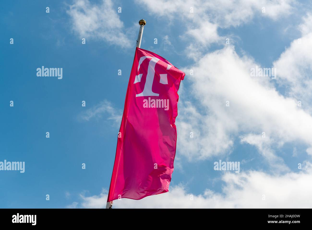 Die deutsche Telekom mit Sitz in Bonn ist das größten deutsche Telekommunikationsunternehmen Deutschlands Stock Photo