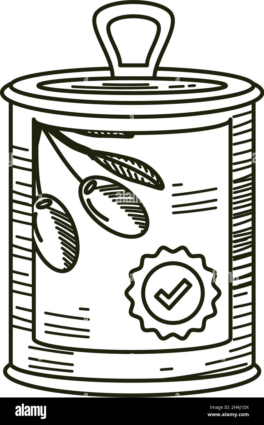 canned olive oil Stock Vector Image & Art Alamy