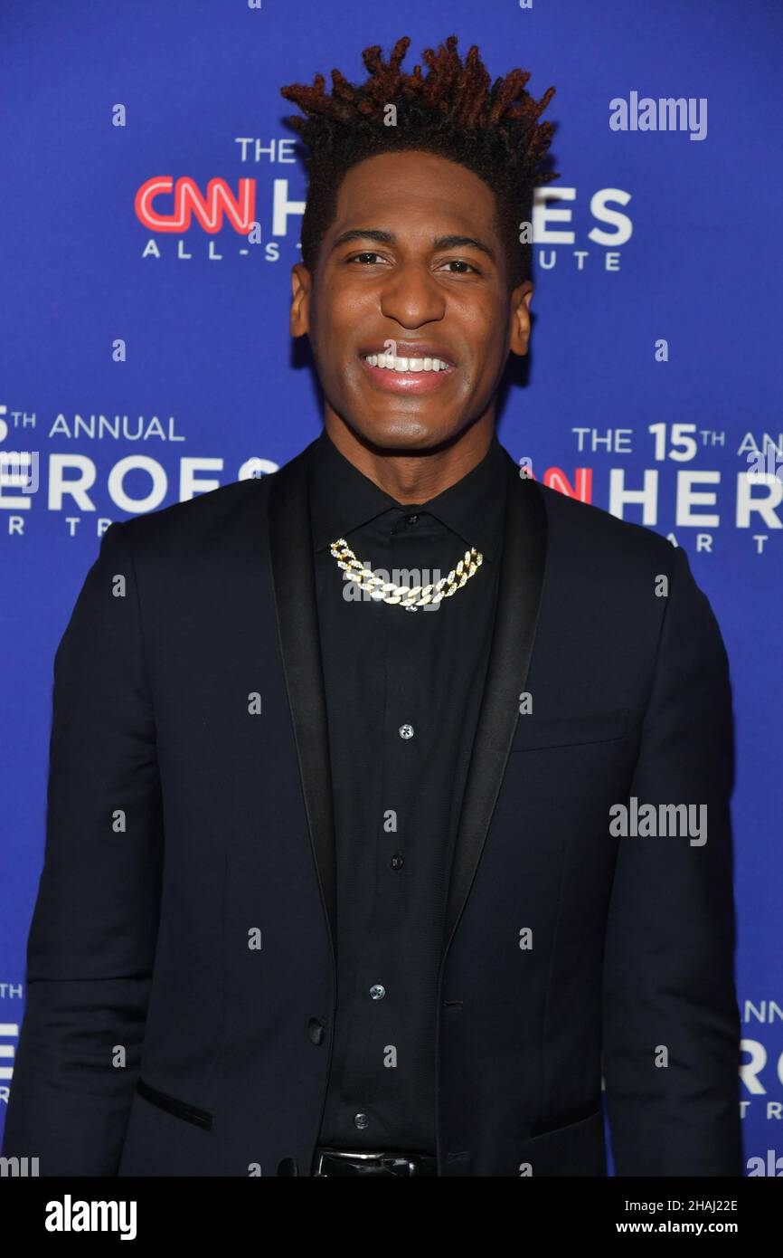 Jon Batiste attends The 15th Annual CNN Heroes: All-Star Tribute at American Museum of Natural History on December 12, 2021 in New York. Stock Photo