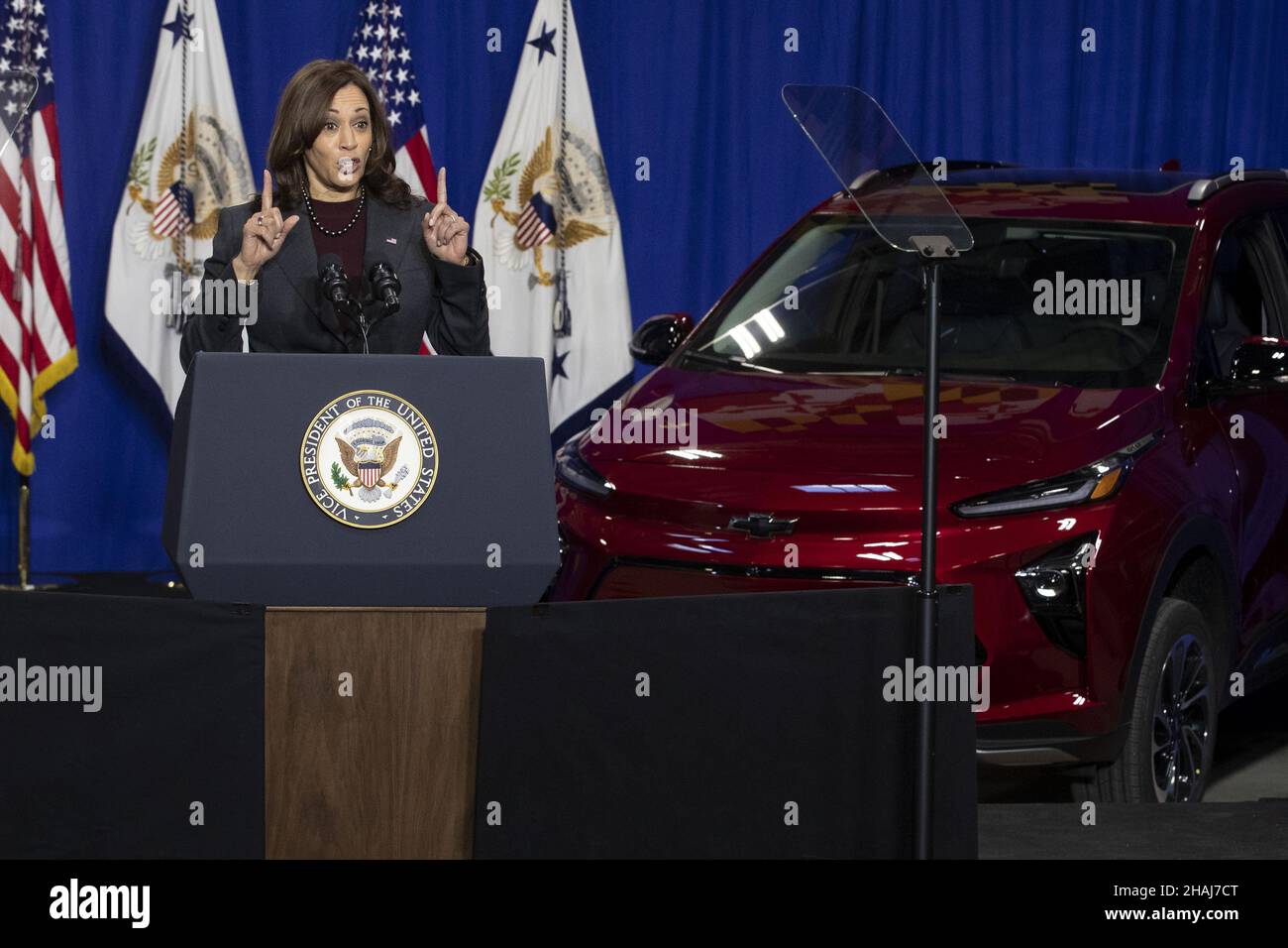 Brandywine, United States. 13th Dec, 2021. Vice President Kamala Harris