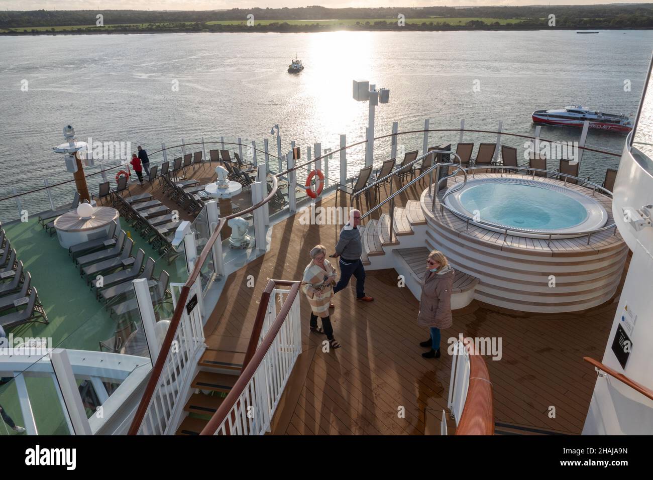 P & O cruise ship, Iona. Stock Photo