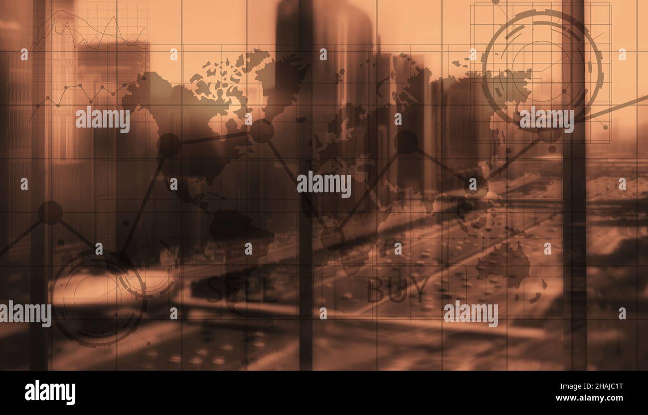 Sell and Buy Finance Business Traders concept. Stock Photo