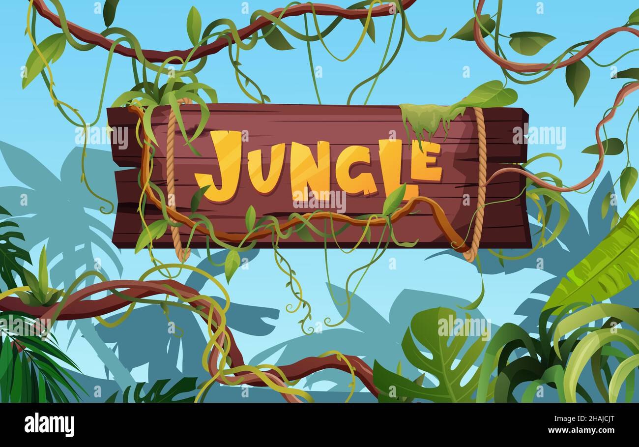 Fonte em inglês no estilo Jungle swirl imagem vetorial de vectomart©  74443549