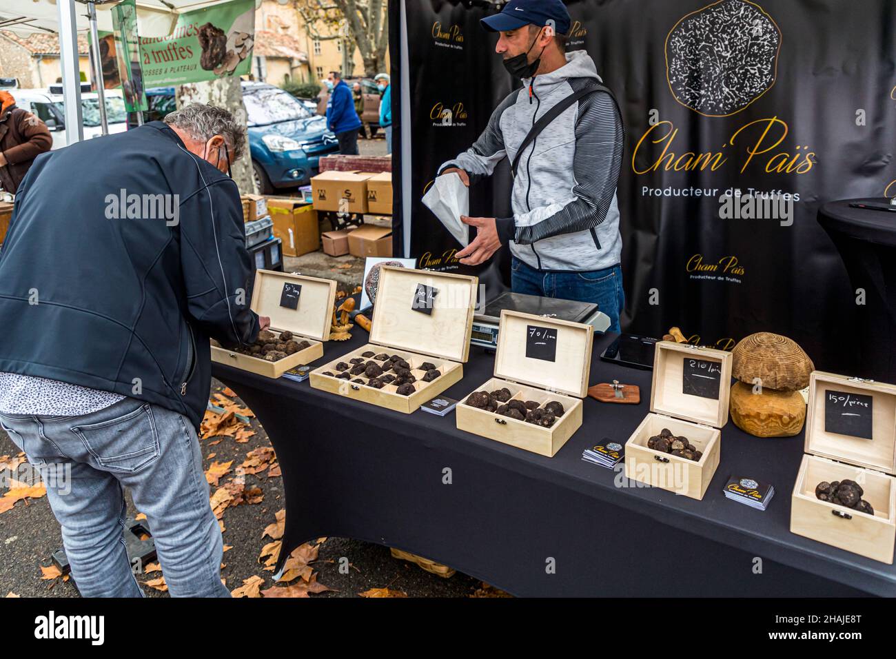 Before the truffle sale, the syndicate verifies the quality and origin
