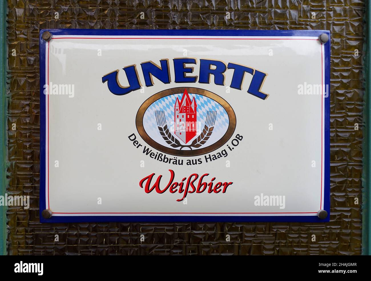 Company logo Unertl, Germany Stock Photo