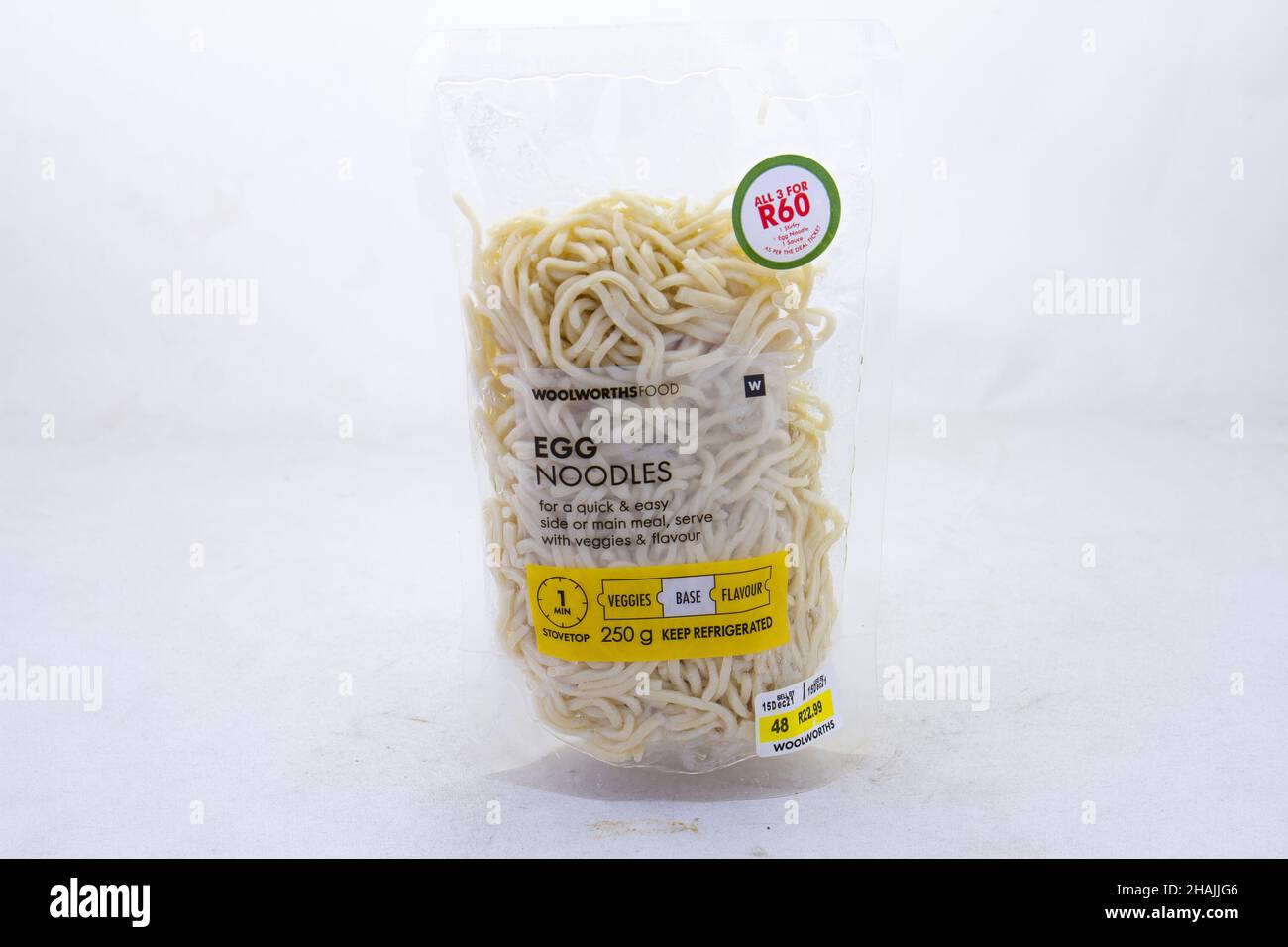 Johannesburg, South Africa egg noodles from Woolworths Food Stock