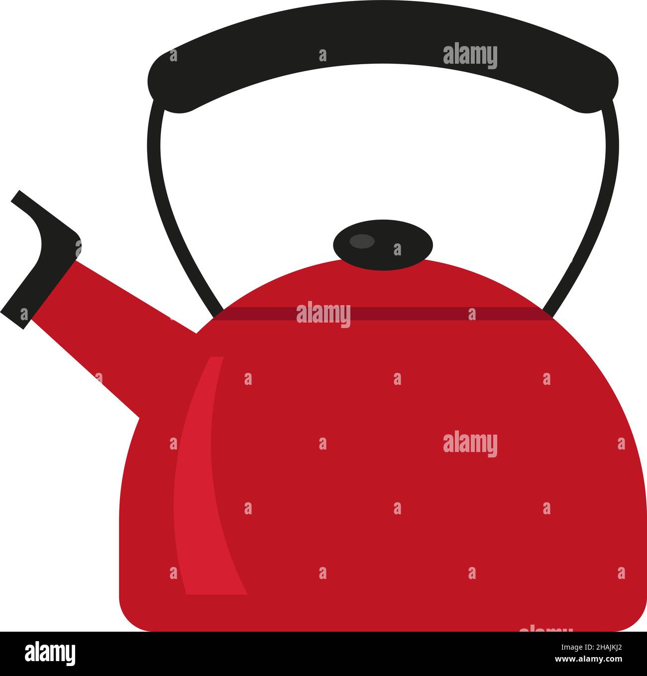 teapot icon. Flat illustration of vector kettle. tea isolated on white background. drinks sign symbol eps 10 Stock Vector