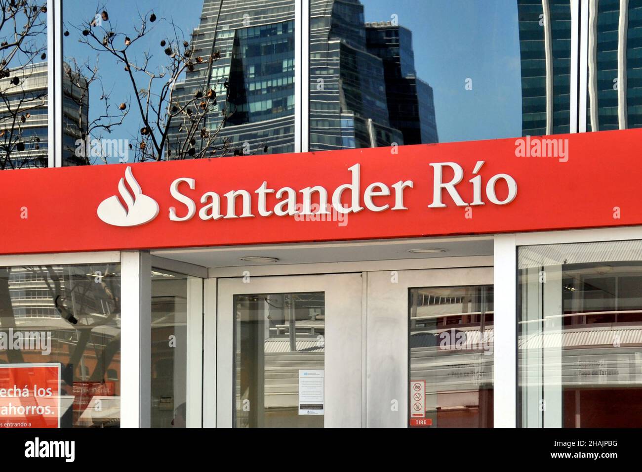 Santander Rio bank, Puerto Madero, Buenos Aires, Argentina Stock Photo