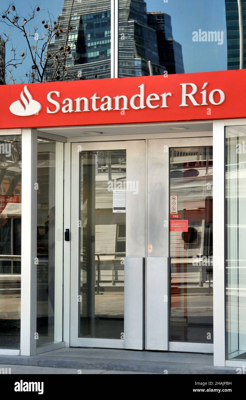 Santander Rio bank, Puerto Madero, Buenos Aires, Argentina Stock Photo