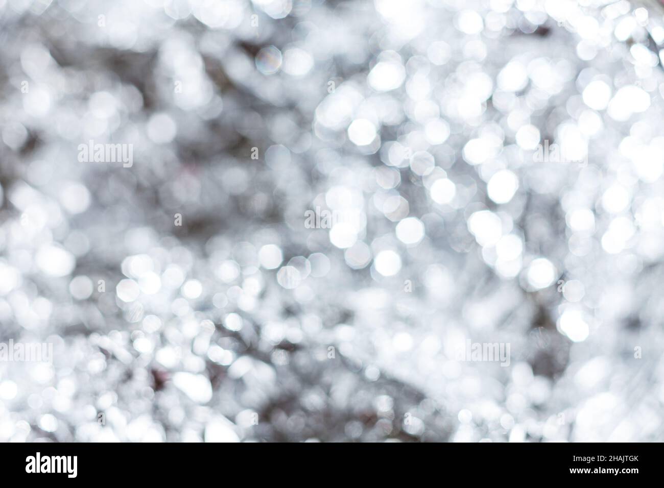 Silver blur abstract background Stock Photo