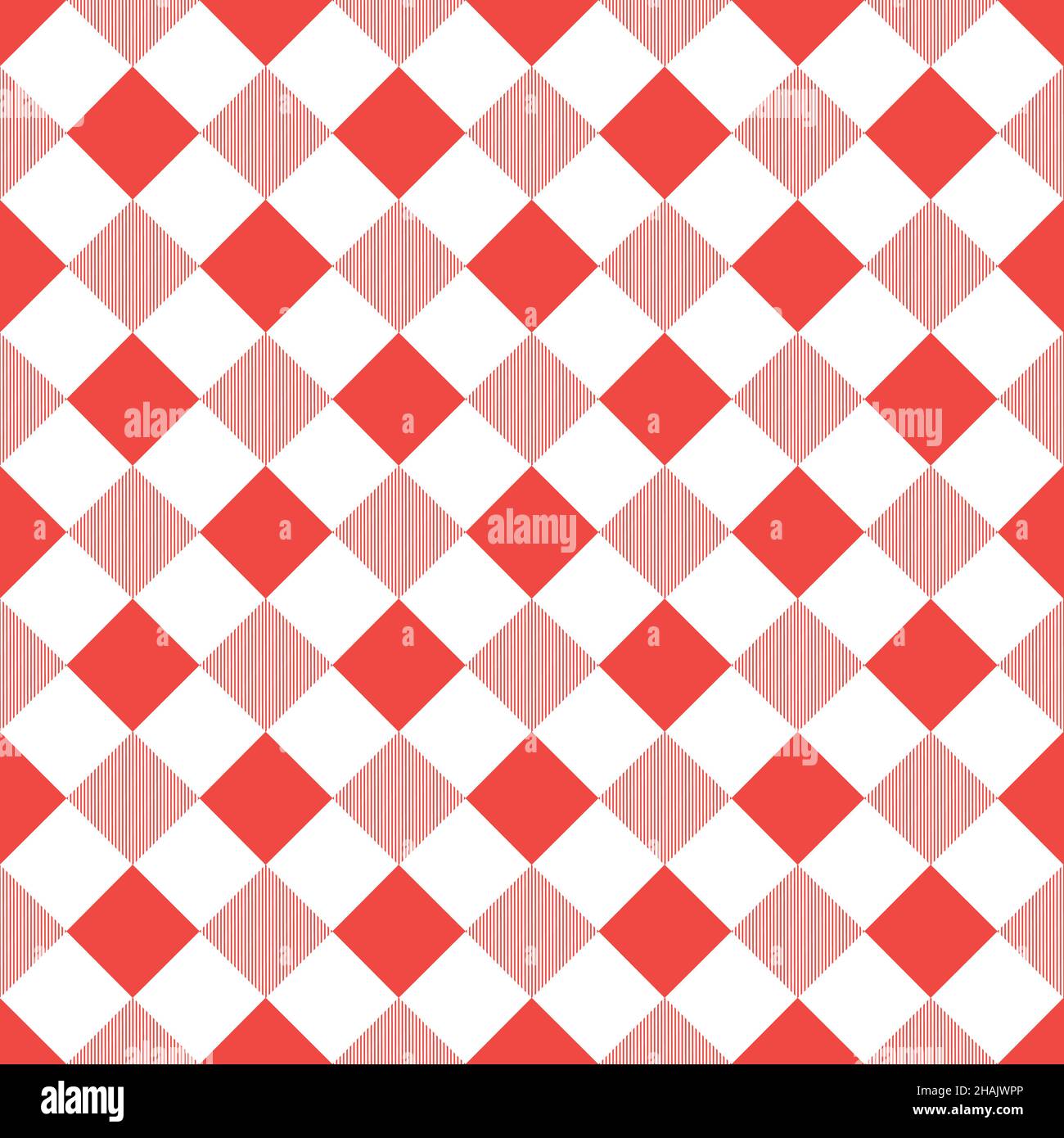 Vector illustration with bright vichy check pattern. Stock Vector