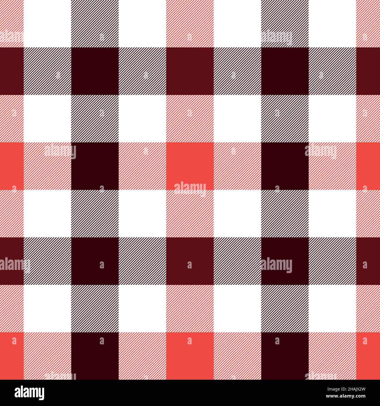 Vector seamless pattern with colorful gingham graphic. Stock Vector