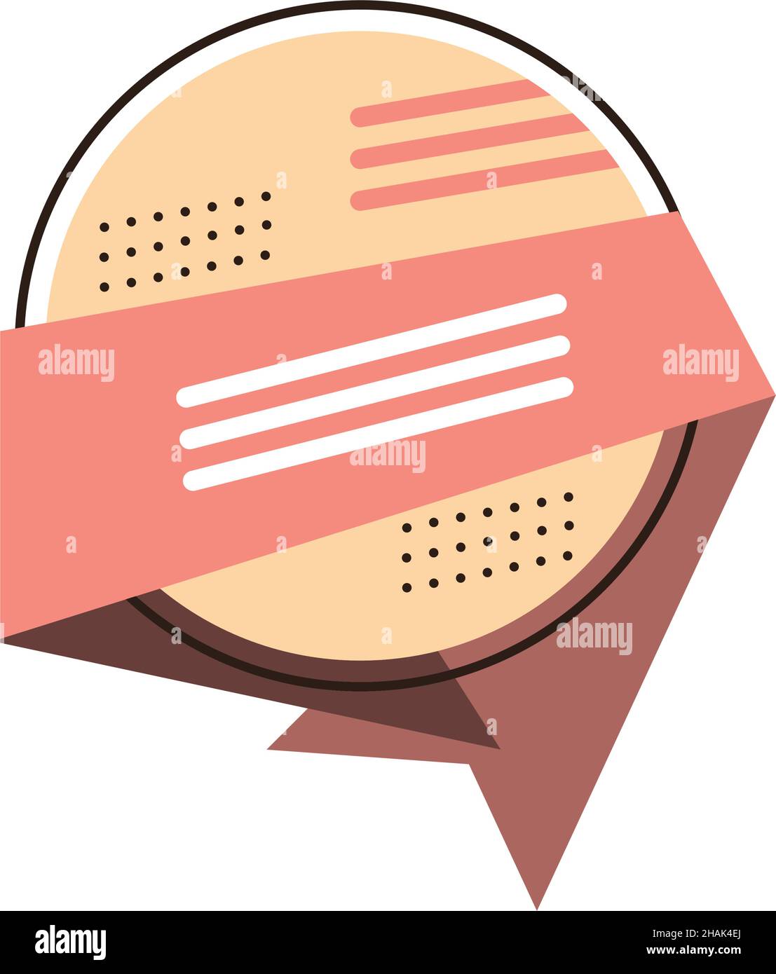 round badge template Stock Vector Image & Art - Alamy