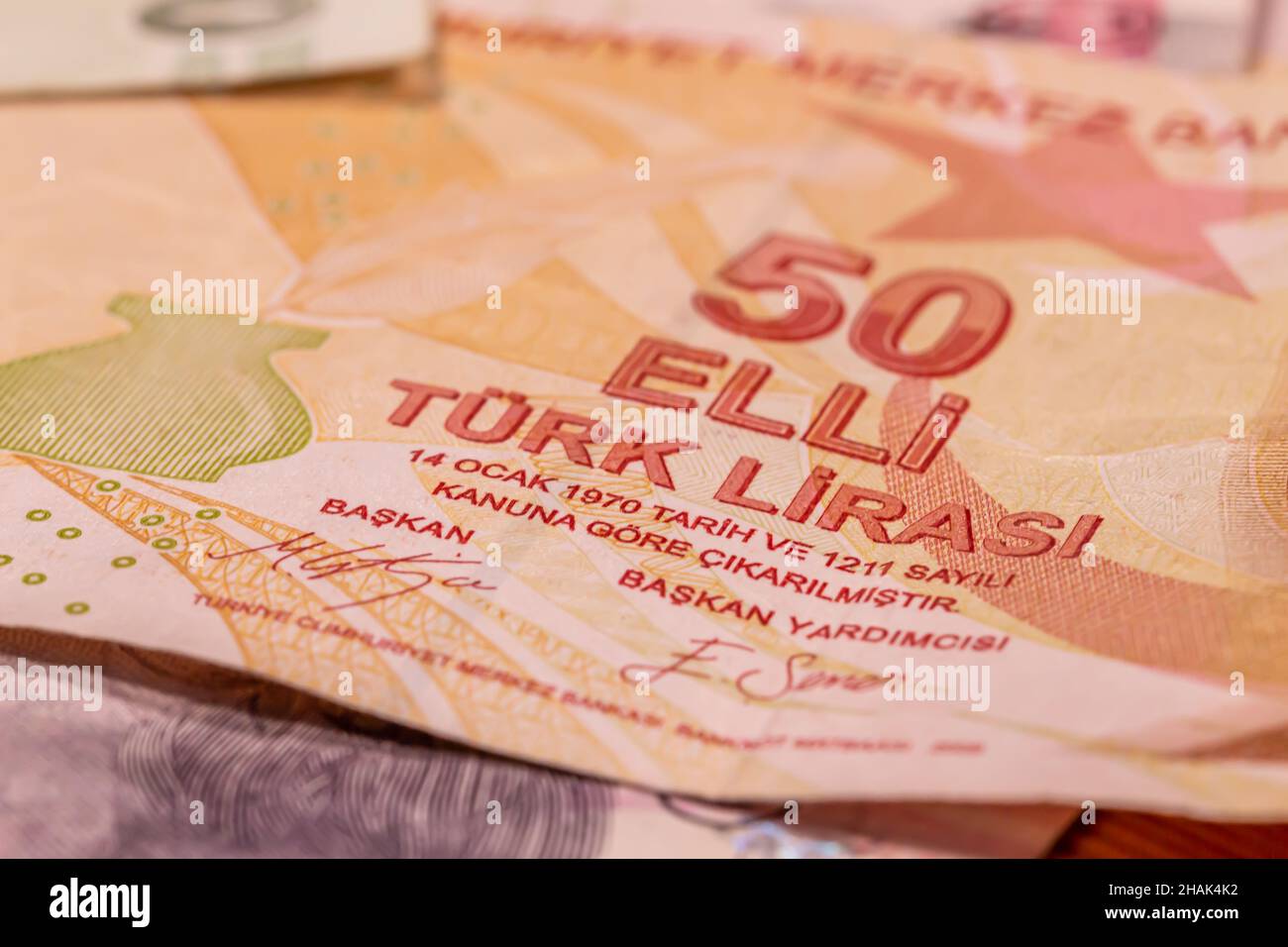 A composition of Turkish lira TL. TRY banknotes providing great options ...