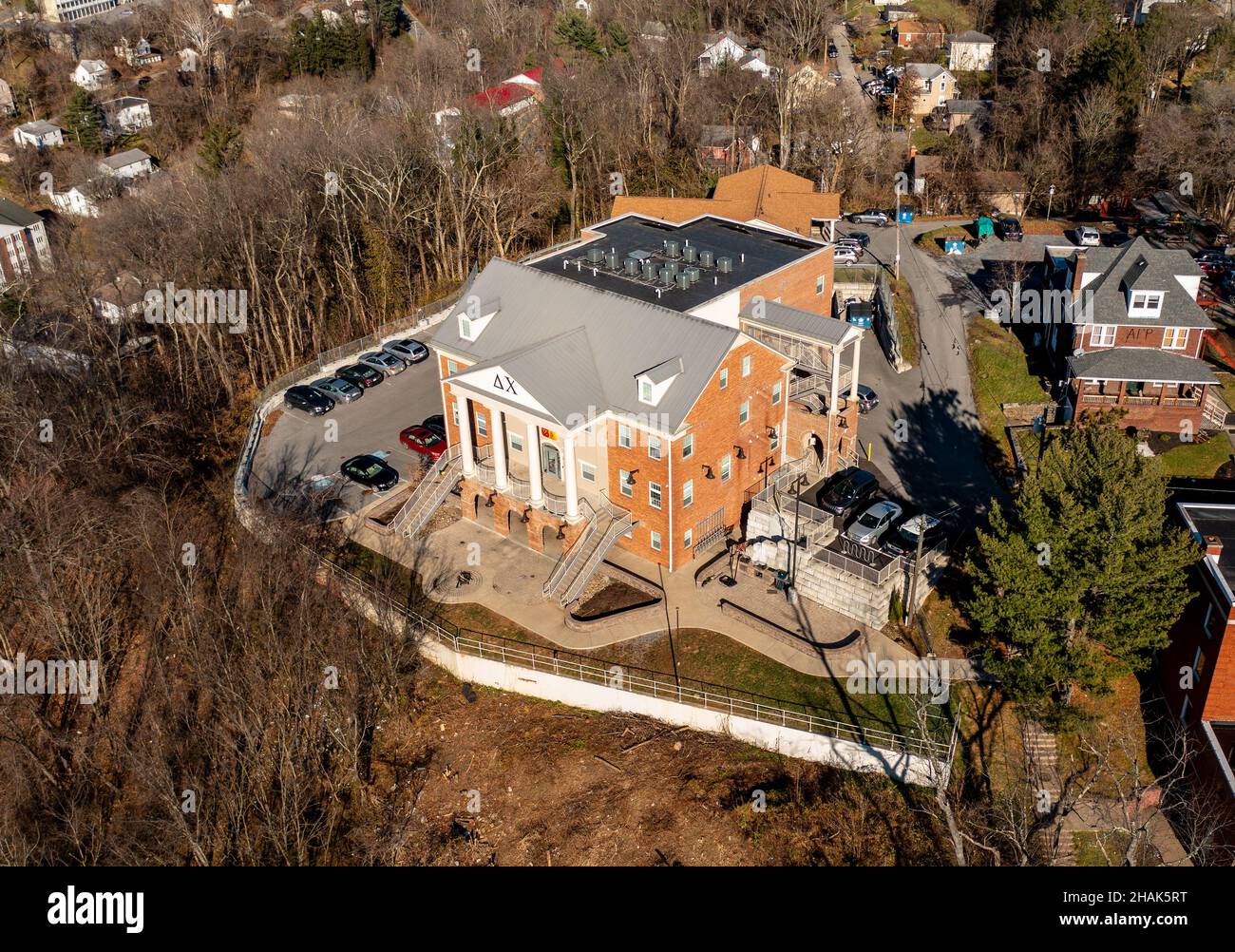 Morgantown wv 12 december 2021 delta chi fraternity house at west