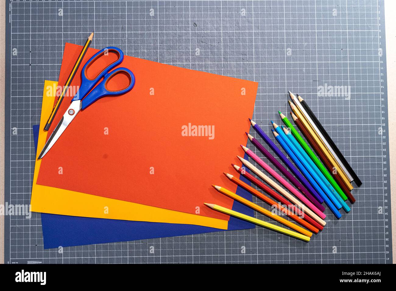 Colorful craft supplies hi-res stock photography and images - Alamy