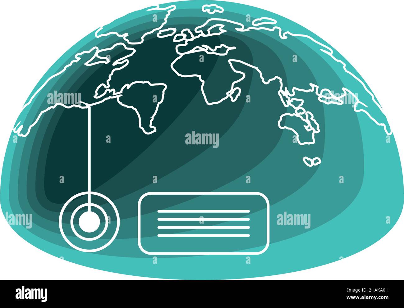 half world map Stock Vector Image & Art Alamy