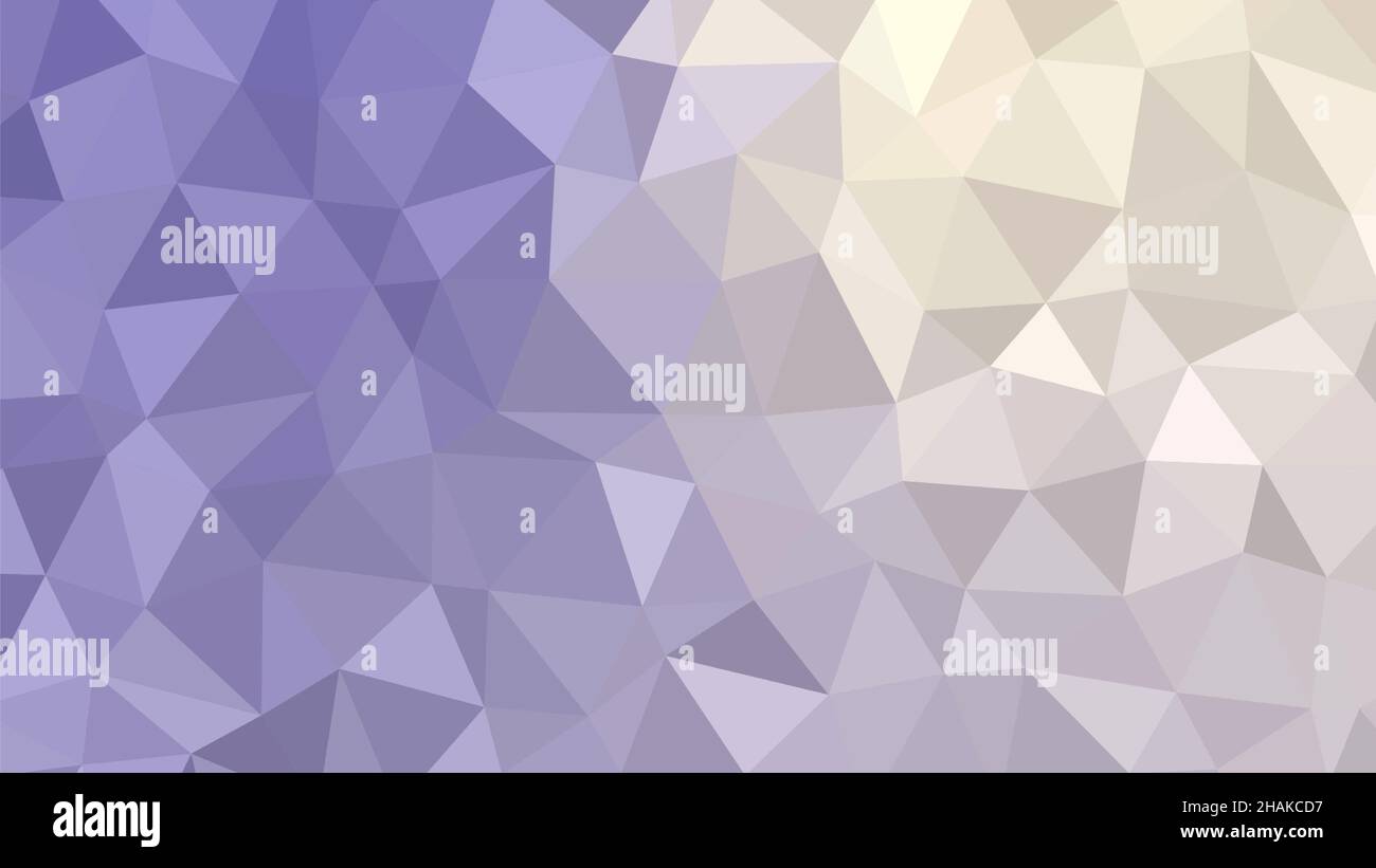 Purple beige low poly geometric abstract background Stock Photo